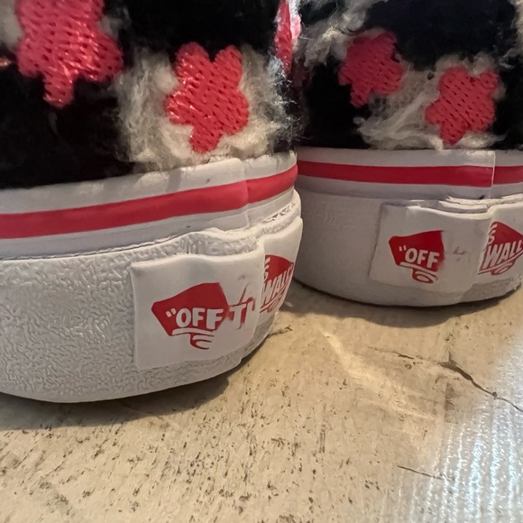 Checkered  Sherpa Vans kids - Picture 5 of 5